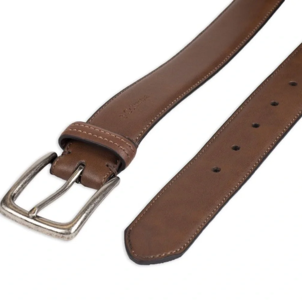 Columbia Men’s Trinity Logo Everyday Casual Dress Belt Leather Lining size 56